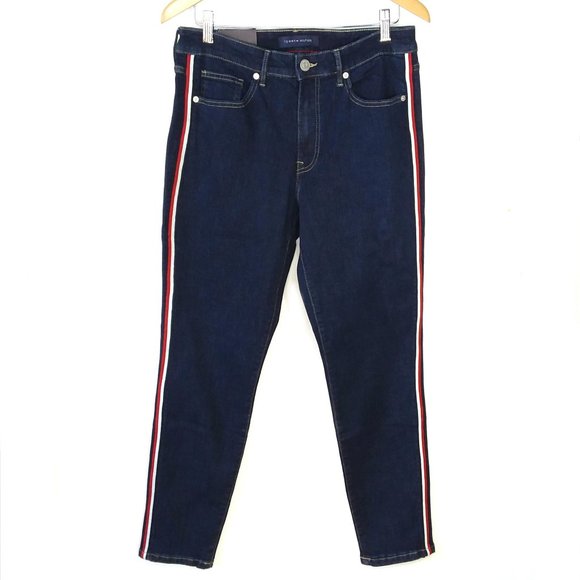 Tommy Hilfiger Denim - NEW Tommy Hilfiger Tribeca Skinny Jeans Size 10 Dark Wash Stretch Denim